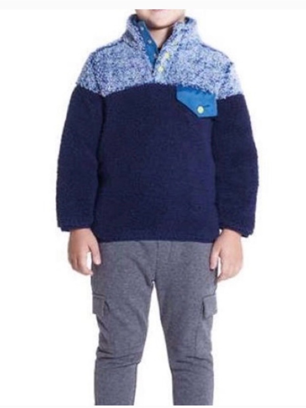 ANDY & EVAN Fuzzy Pullover